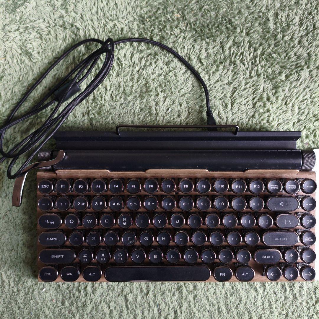 7KEYSTW1867 タイプライターキーボード 本体 Amazon | 7KEYS レトロタイプライター メカニカルゲーミングキーボード