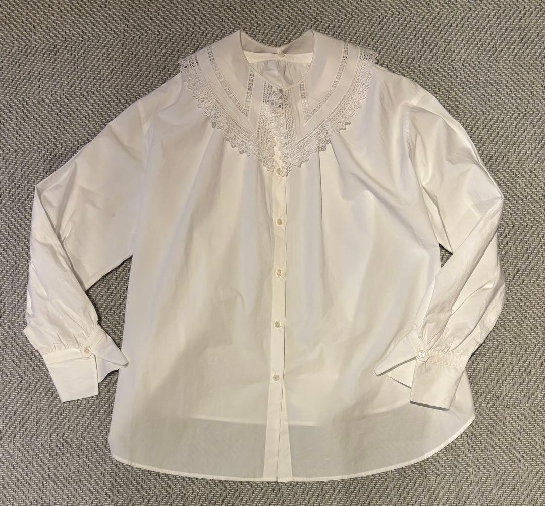 未使用品JOURNALSTANDARDrelumeビッグカラー付ギャザーブラウス - メルカリ