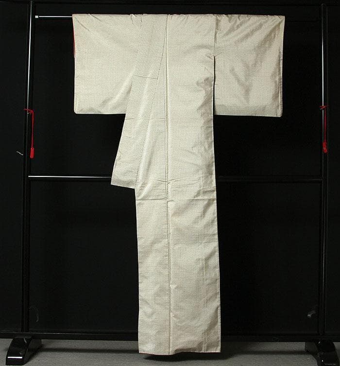 7816□ 本場白大島紬 経緯男絣 美品