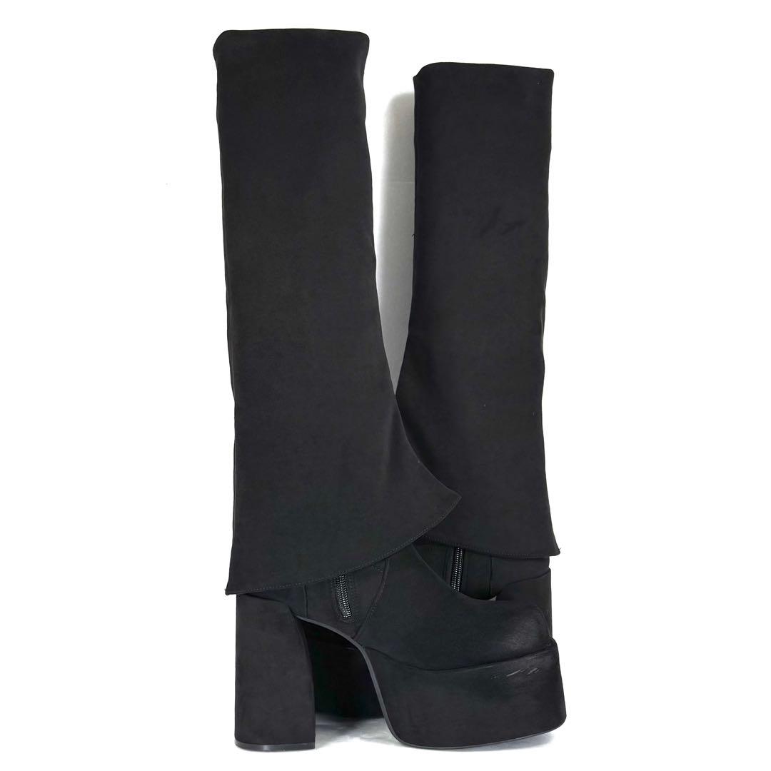 【EMODA】エモダ（23.5cm）ルーズフレアカバーフィットブーツ