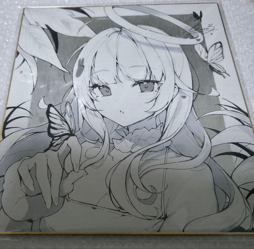 イコモチ icomochi 直筆イラスト色紙 直筆イラスト入りサイン色紙