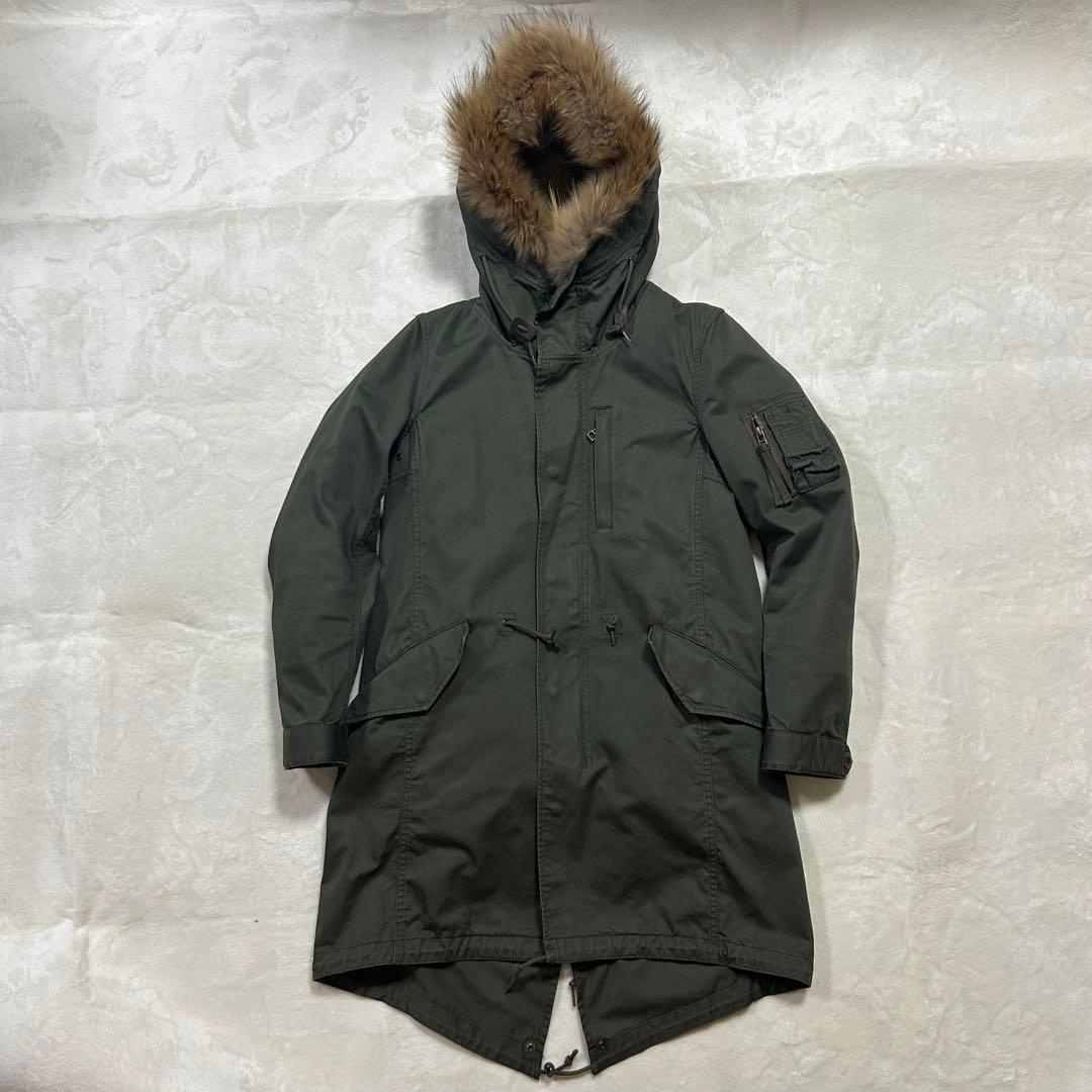 アメリカンラグシー　モッズコート　２Way　M-65　シェルパーカー　カーキ　S AMERICAN RAG CIE】アメリカンラグシー モッズコート ライナー付き