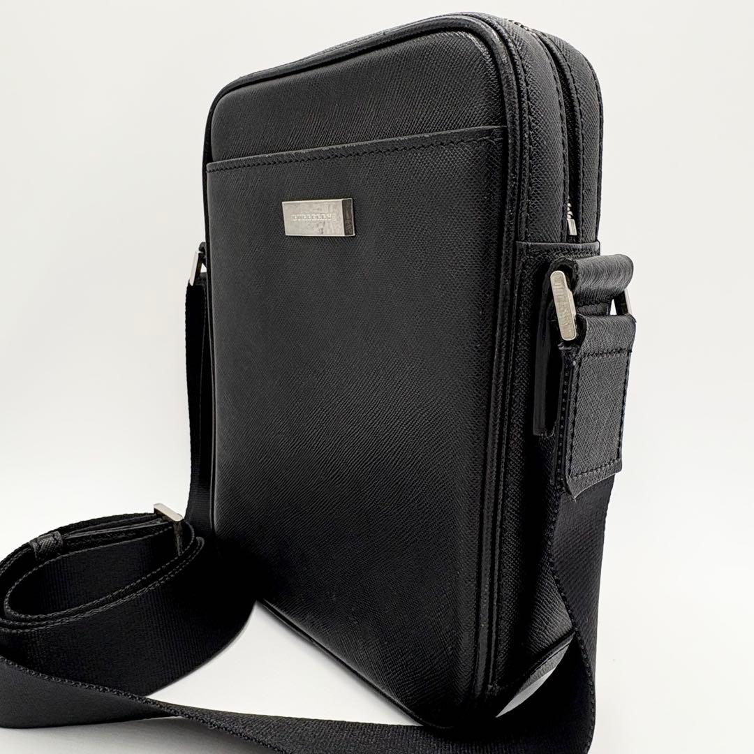 BURBERRYバーバリー オールレザー サフィアーノ ショルダーバッグ ロゴ BURBERRY（バーバリー） 《クーポン配布中》バーバリー ショルダー