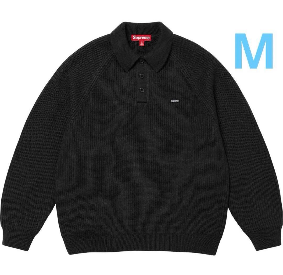 Supreme ニットポロセーター M 黒 新品 - メルカリ