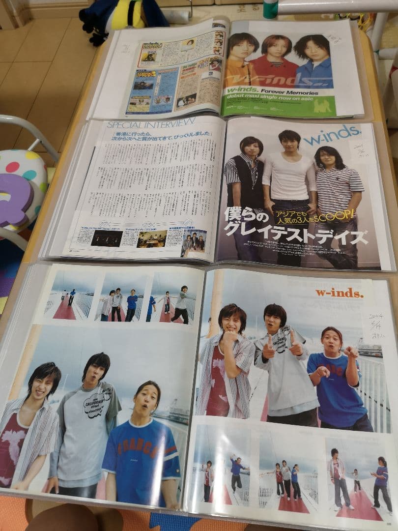 w-inds.(1冊200円計算)72冊分247ページ切り抜きしファイリング済み