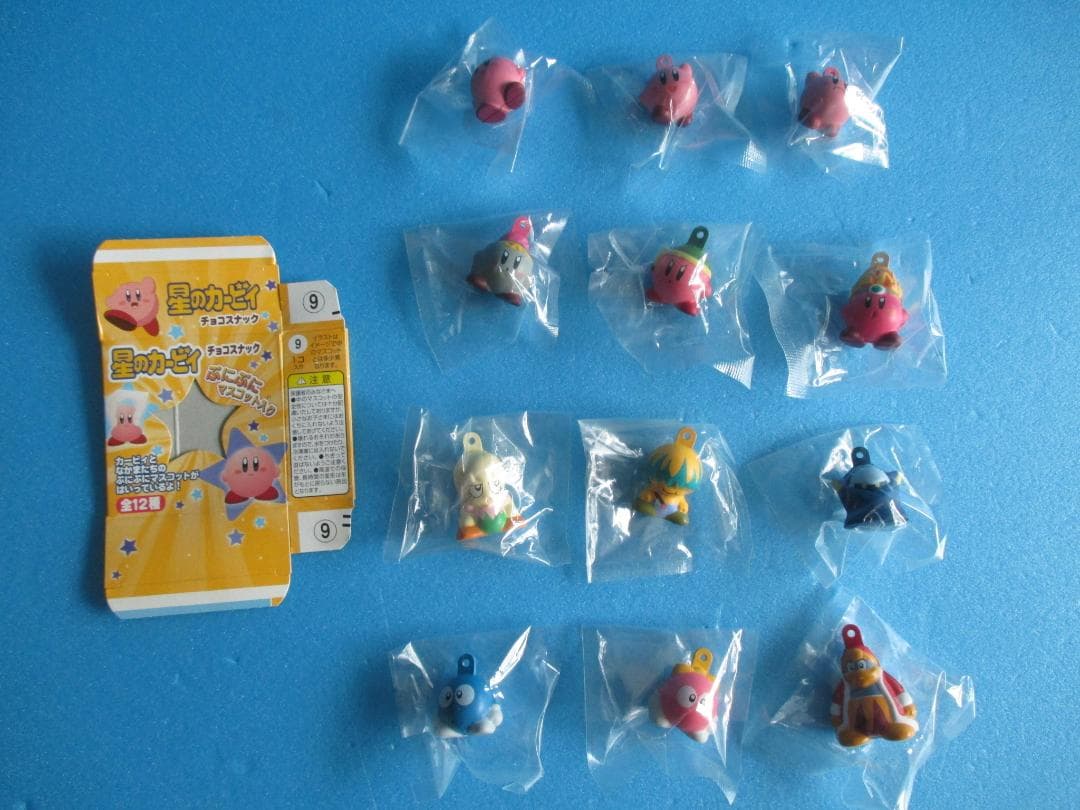 年代物◎星のカービィぷにぷにマスコット全12種◎食玩チョコスナックおまけ 星のカービィ チョコスナック - あふれろカービィ