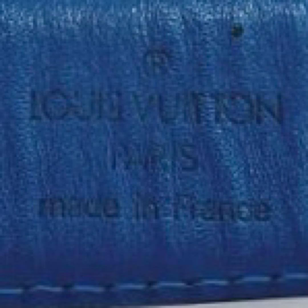 LOUIS VUITTON 全長約90cm エピ サンチュール レザーベルト 青