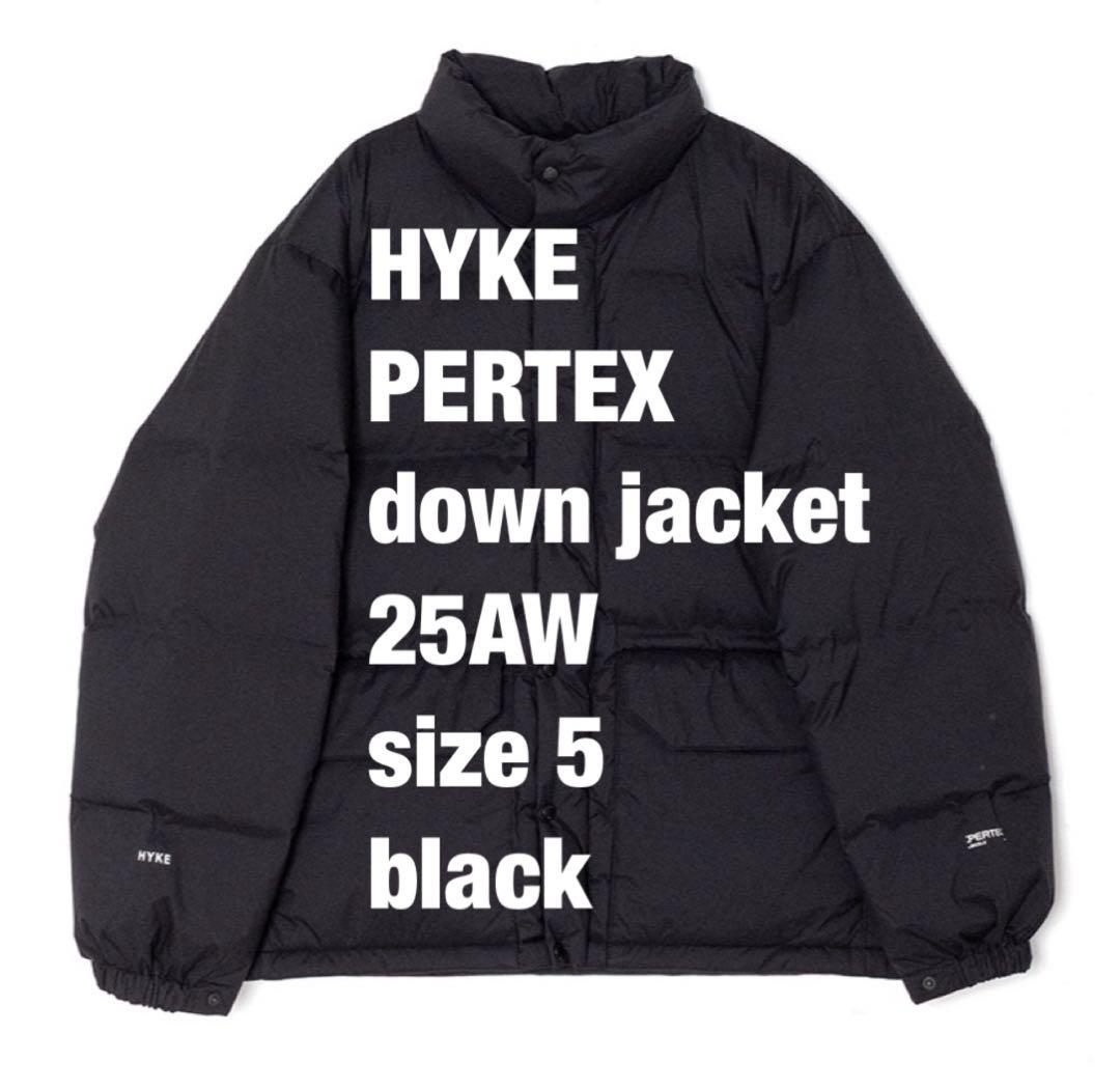 新品 未使用】HYKE PERTEX DOWN JACKET size5 黒 - メルカリ