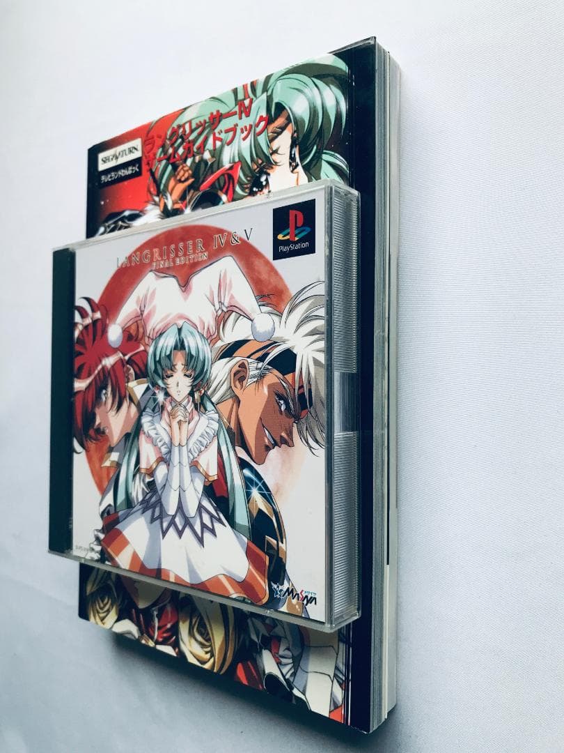 PS ラングリッサー4＆5 ファイナルエディション 帯 カード 攻略本