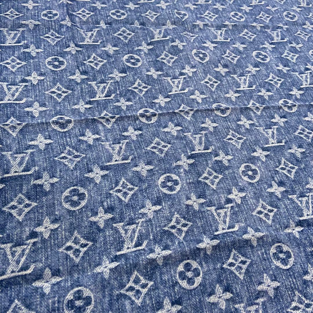 LOUIS VUITTON ハンカチ スカーフ モノグラム デニム柄 - メルカリ