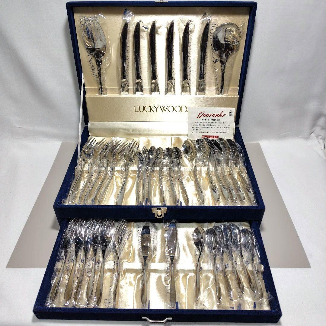 ラッキーウッド マリール カトラリー 40本 セット 18-10 - メルカリ