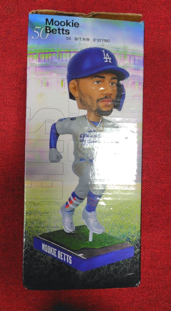 ムーキー・ベッツ ボブルヘッド フィギュア＆缶バッジ 2025.5.13限定
