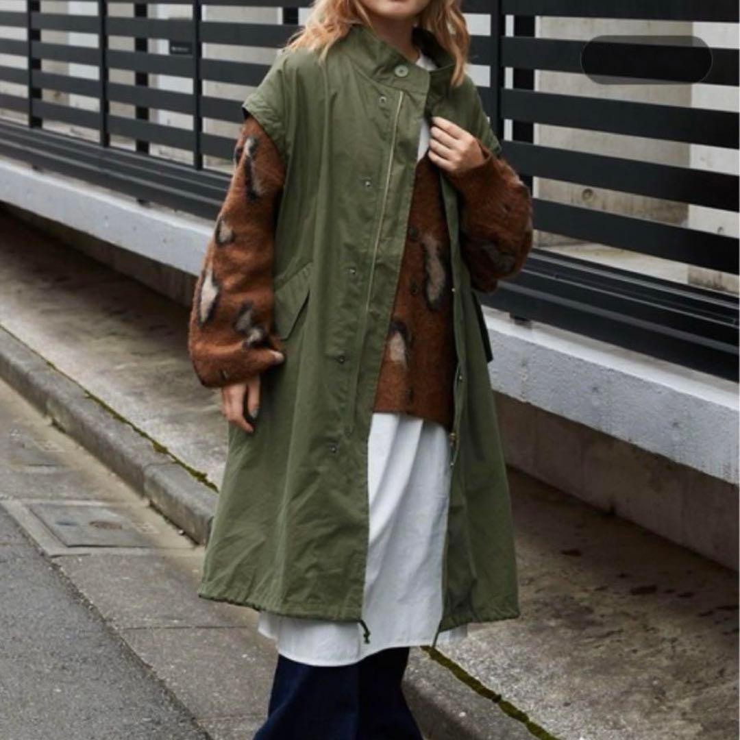 新品未使用】byYOUANCE バイユアンス マルチWAYモッズコート カーキ