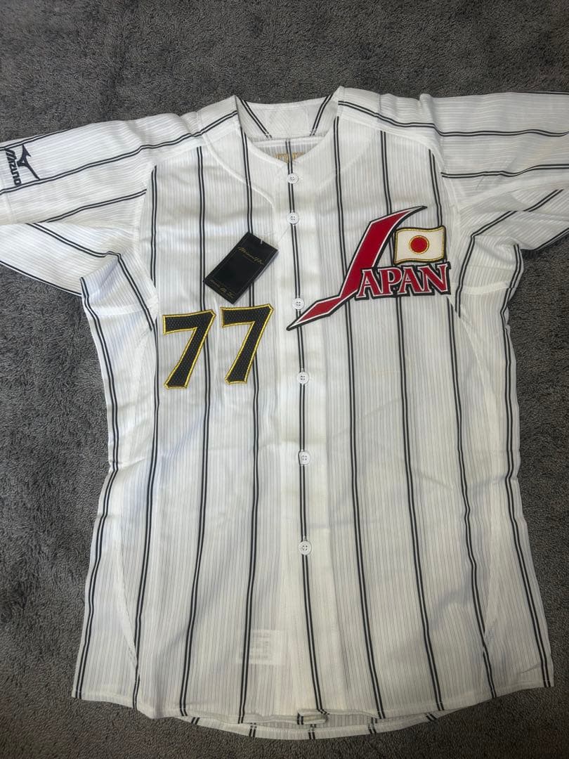 ト*化様 星野仙一 侍ジャパン ユニフォーム 77番 L 新品 - メルカリ