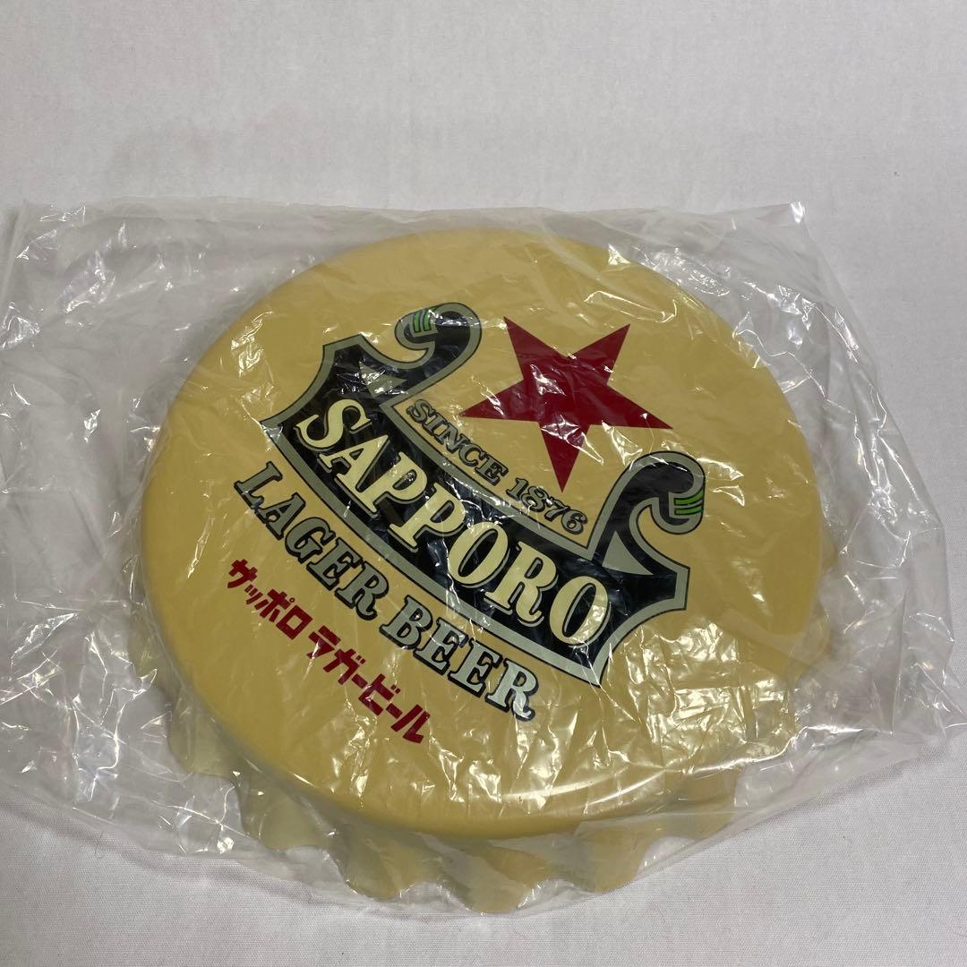 非売品 赤星壁掛け王冠 サッポロラガービール 赤星王冠 壁掛看板 1個