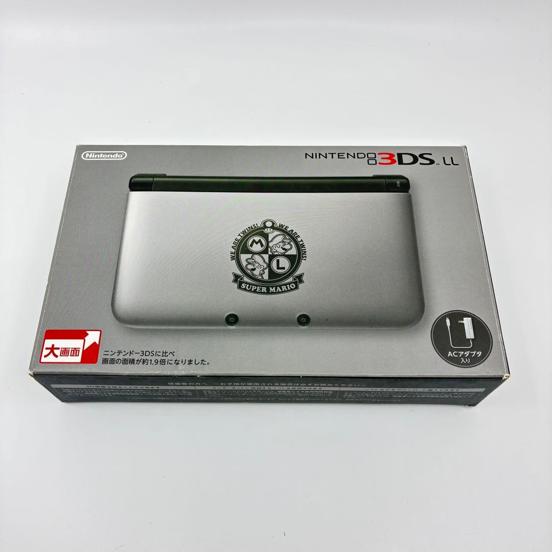 美品☆ニンテンドー 3DS LL マリオシルバー 100台限定 - メルカリ