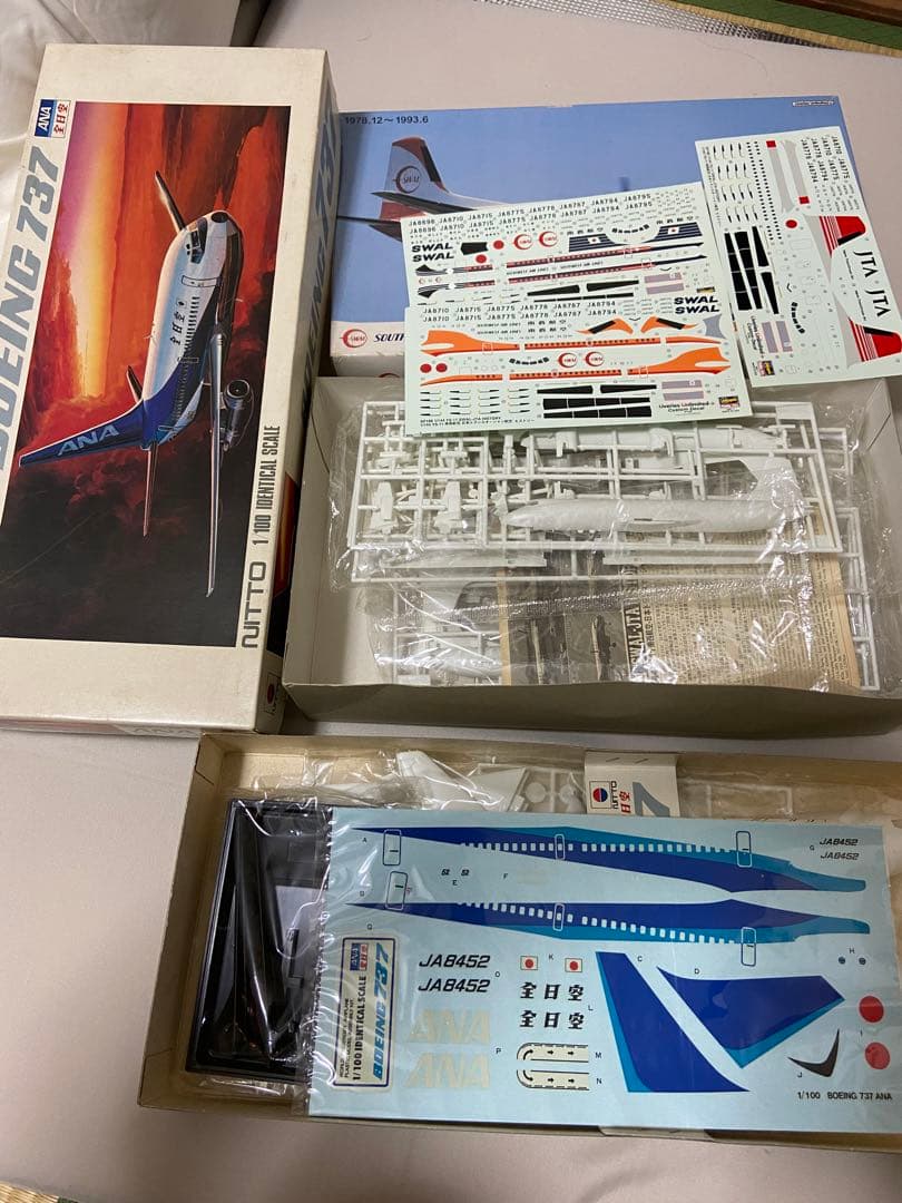 旅客機プラモデル 日東 1/100 ANA ボーイング737 南西航空 YS11 - メルカリ