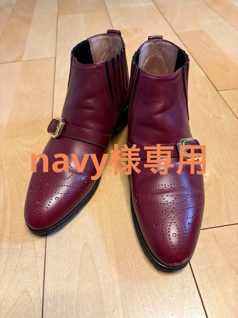 Gucci メダリオン レザーベルト ショートブーツ 中古・古着通販】GUCCI (グッチ) メダリオン レザー ベルト ショート
