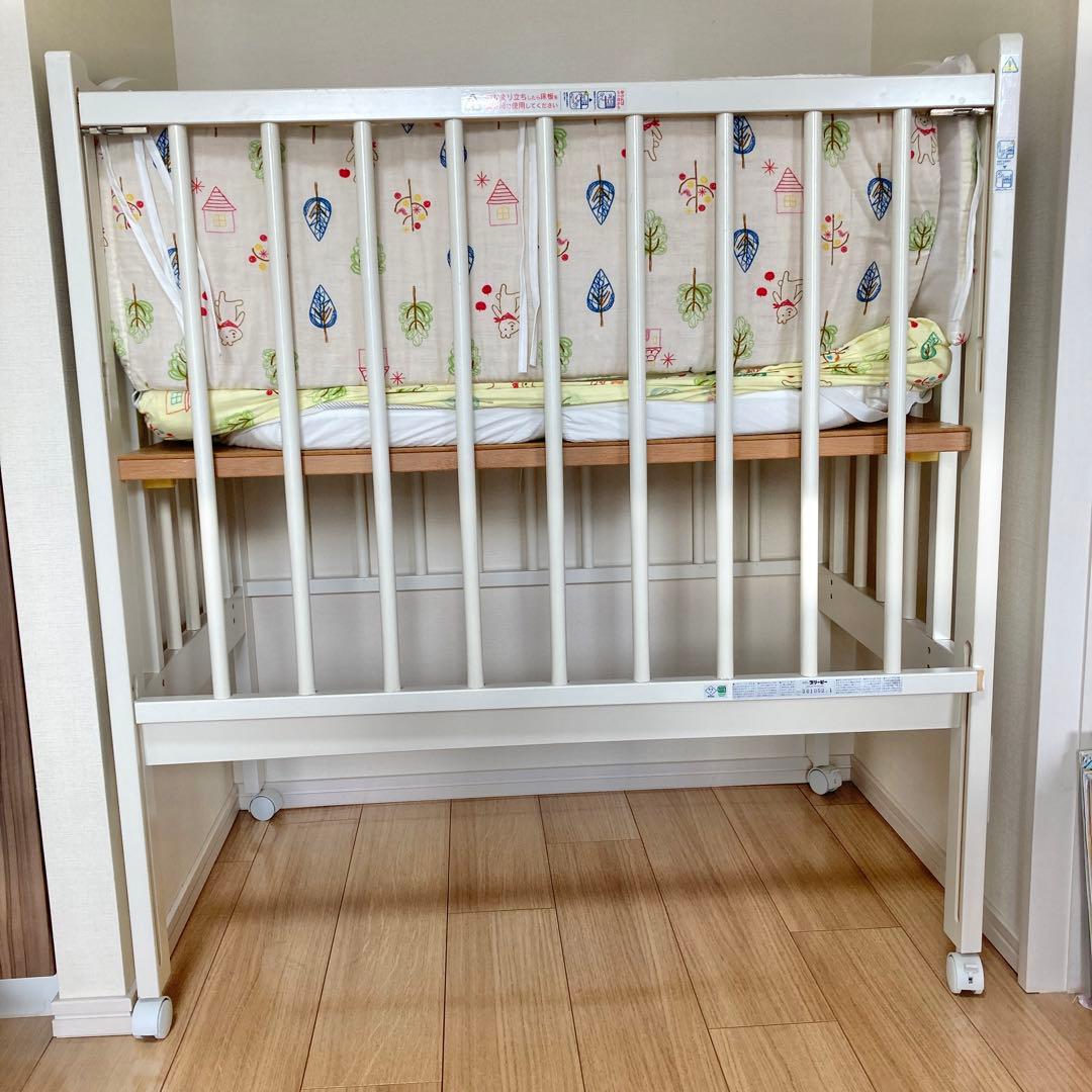 【匿名】　日本製　ベビーベッド　ファンシーミニ　石崎家具 楽天市場】日本製 ベビーベッド 「NEWファンシーミニ ※B品