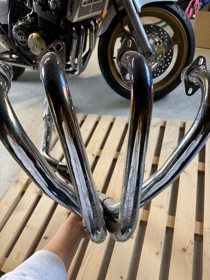 チョコボールメッキマフラーNC39/CB400 50.8π 4-2-1