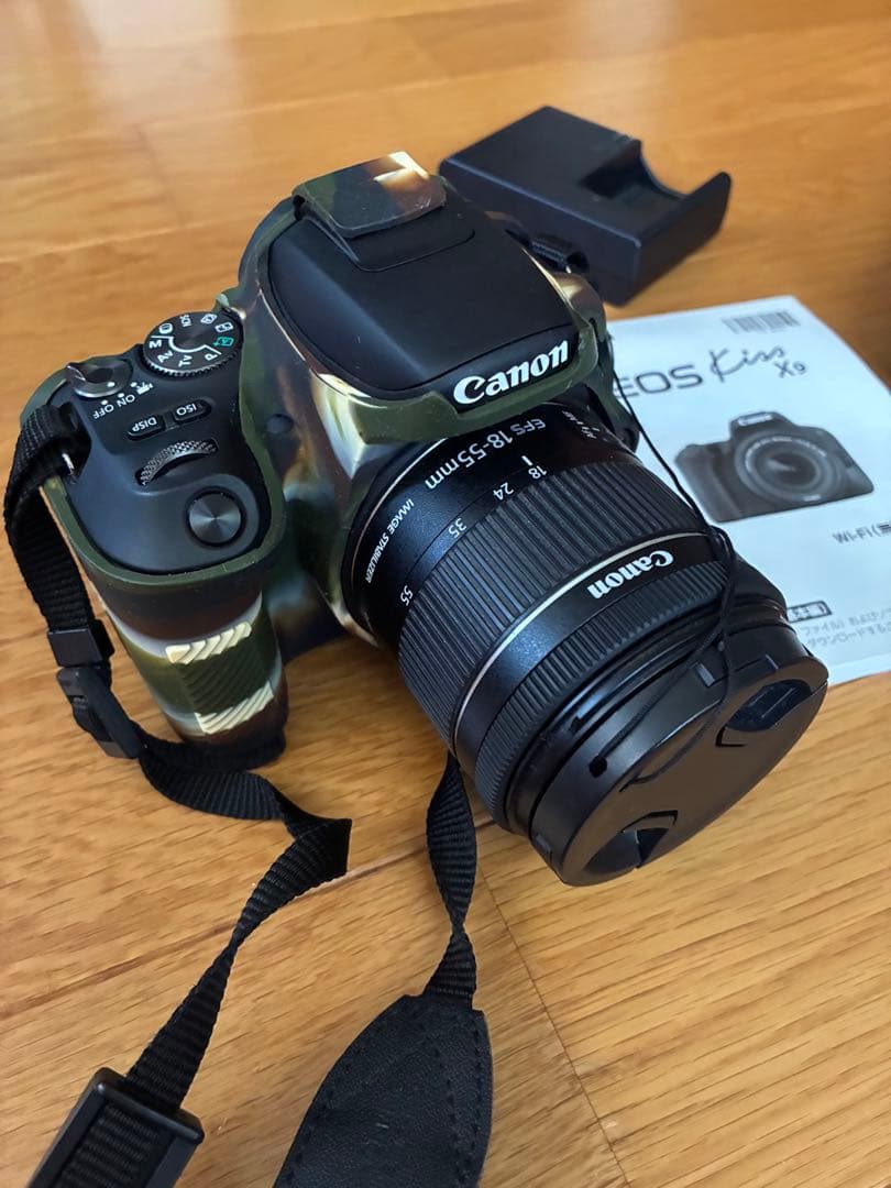 最終価格！Canon EOS Kiss X9 一眼レフ シリコンカバー付き Amazon | Canon デジタル一眼レフカメラ EOS Kiss X9 ブラック レンズ