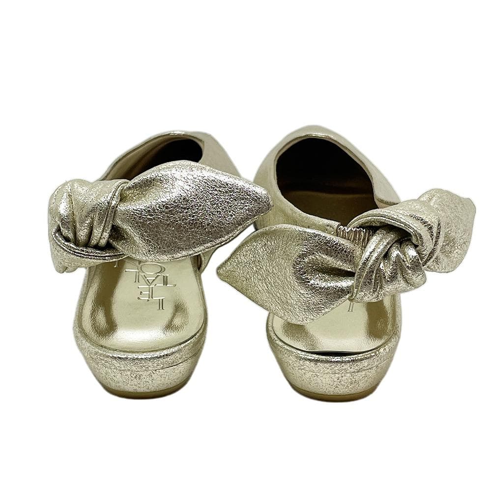 Le Talon ルタロン シルバー フラットパンプス 24.5cm 日本製 - メルカリ