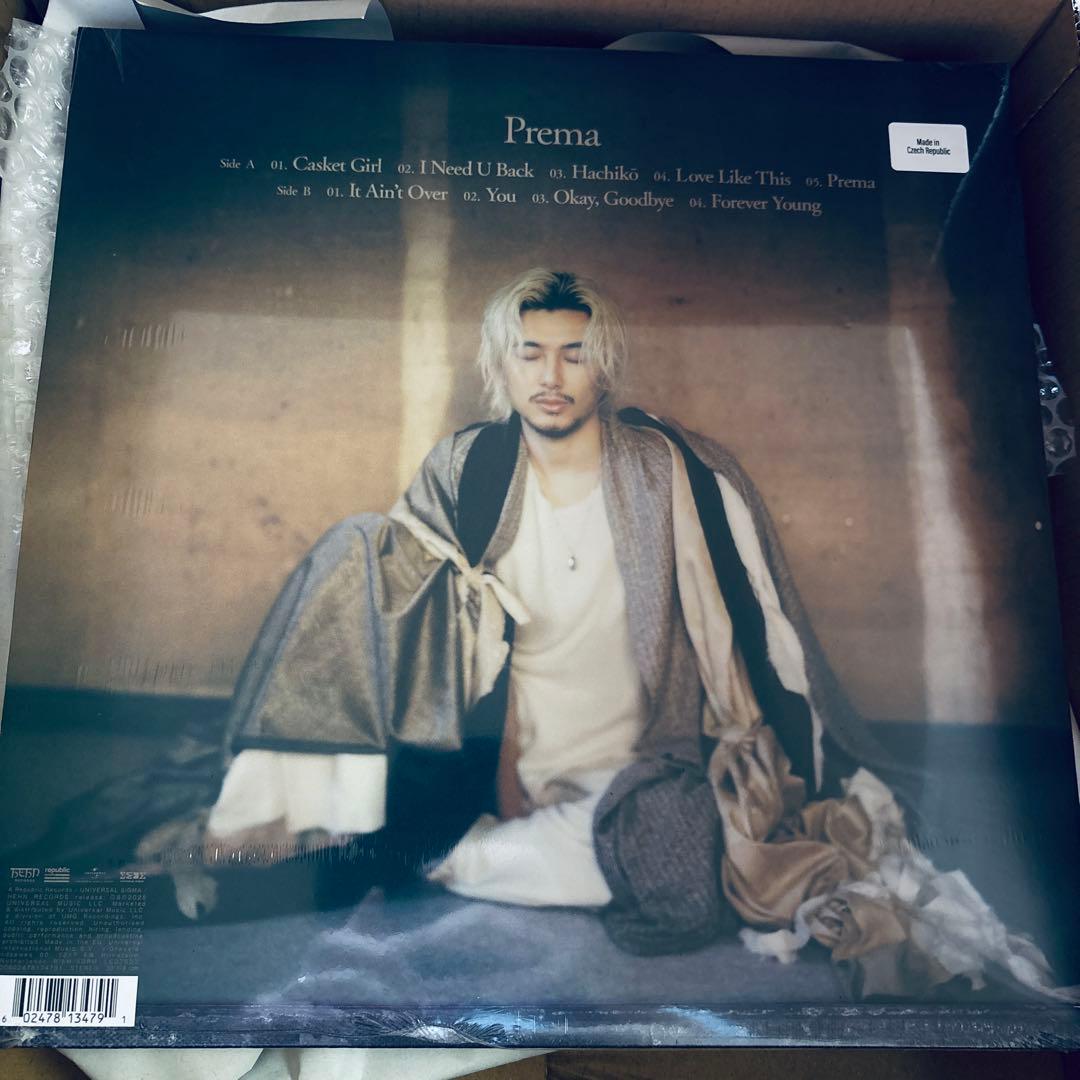 Prema＜限定盤/Colored Vinyl＞ 藤井風 レコード - メルカリ