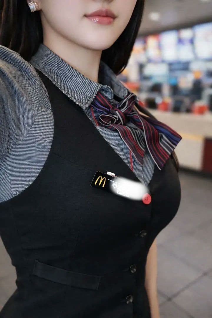 制服 ファーストフード店員 女子 ユニフォーム 学生 社員 コスプレ