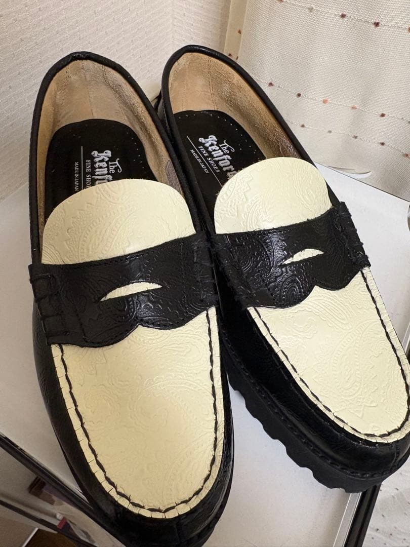 c*s様 即完　ケンフォードペイズリータンクローファー 24.5cm 箱付き