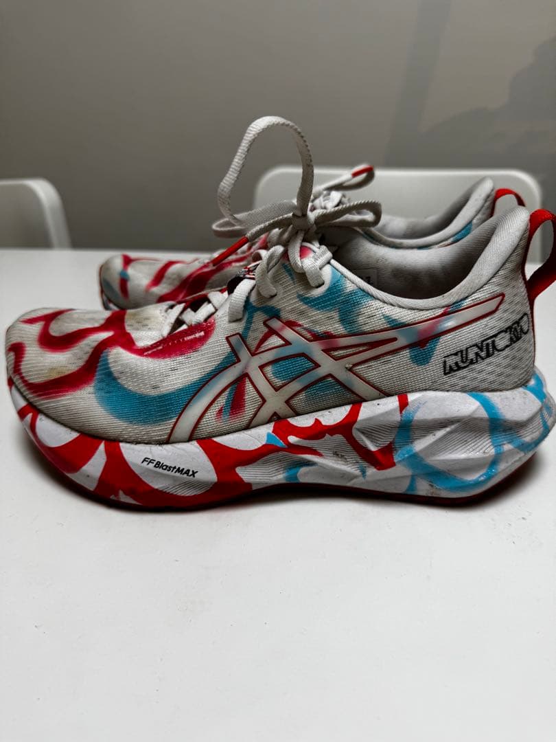 アシックス ノヴァブラスト5 東京マラソン2025 25cm 70km使用 - メルカリ