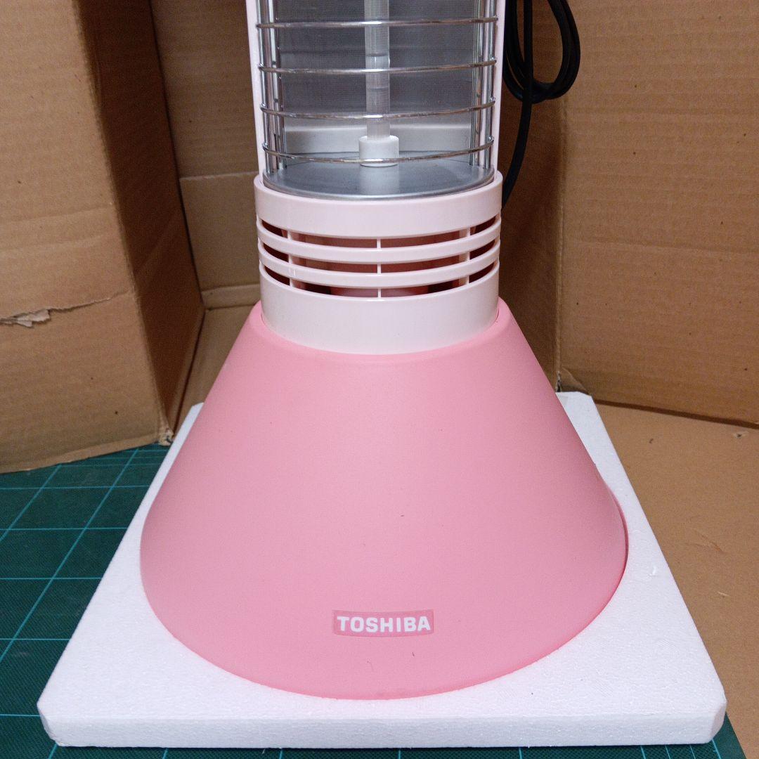 新品 昭和レトロ ピンク 東芝製 トールボーイ型 電気ストーブ SR