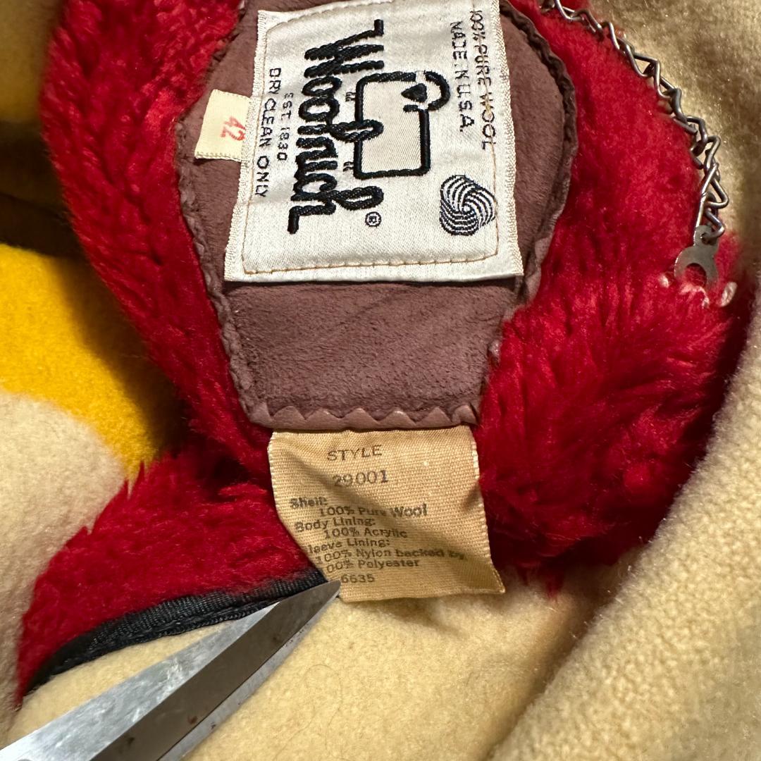 Woolrich ウールリッチ Pコート マルチボーダージャケット - メルカリ