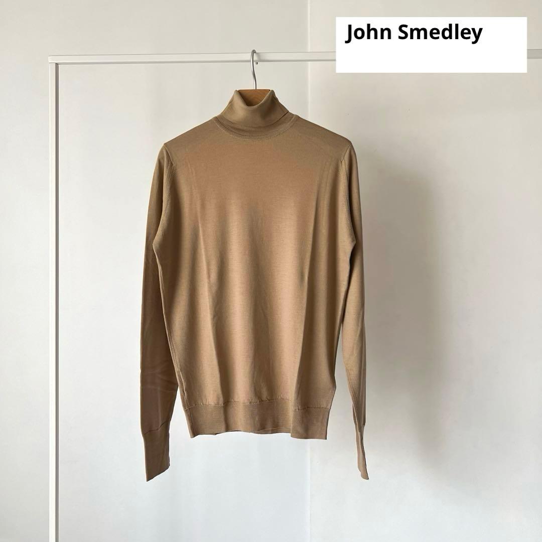 Sale】 John Smedleyタートルニット ベージュ ジョンスメドレー - メルカリ