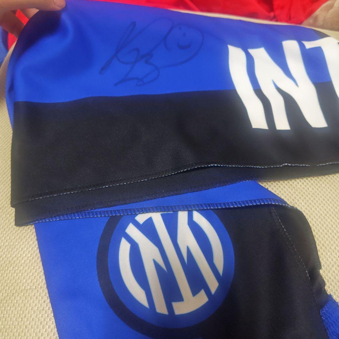 インテル　マテラッツィ　ガランテ　直筆サイン入りマフラー インテル マテラッツィ ガランテ 直筆サイン入りマフラー｜Yahoo