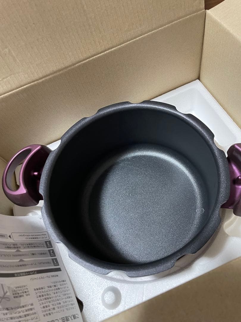 T-fal 圧力鍋 クリプソ ミニット デュオ パープル　　4.2L