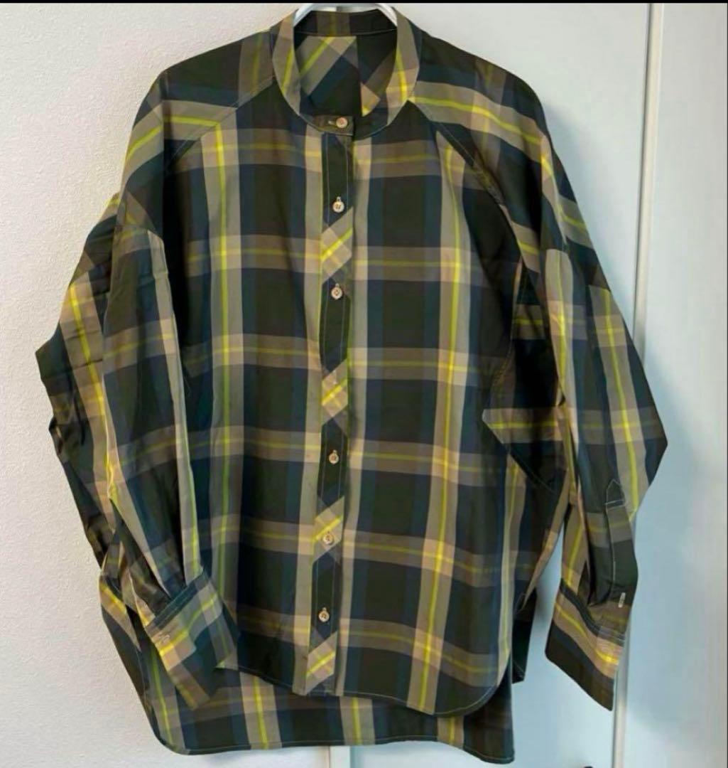 MACHATTマチャットスタンドカラーオーバーチェックシャツの通販はau