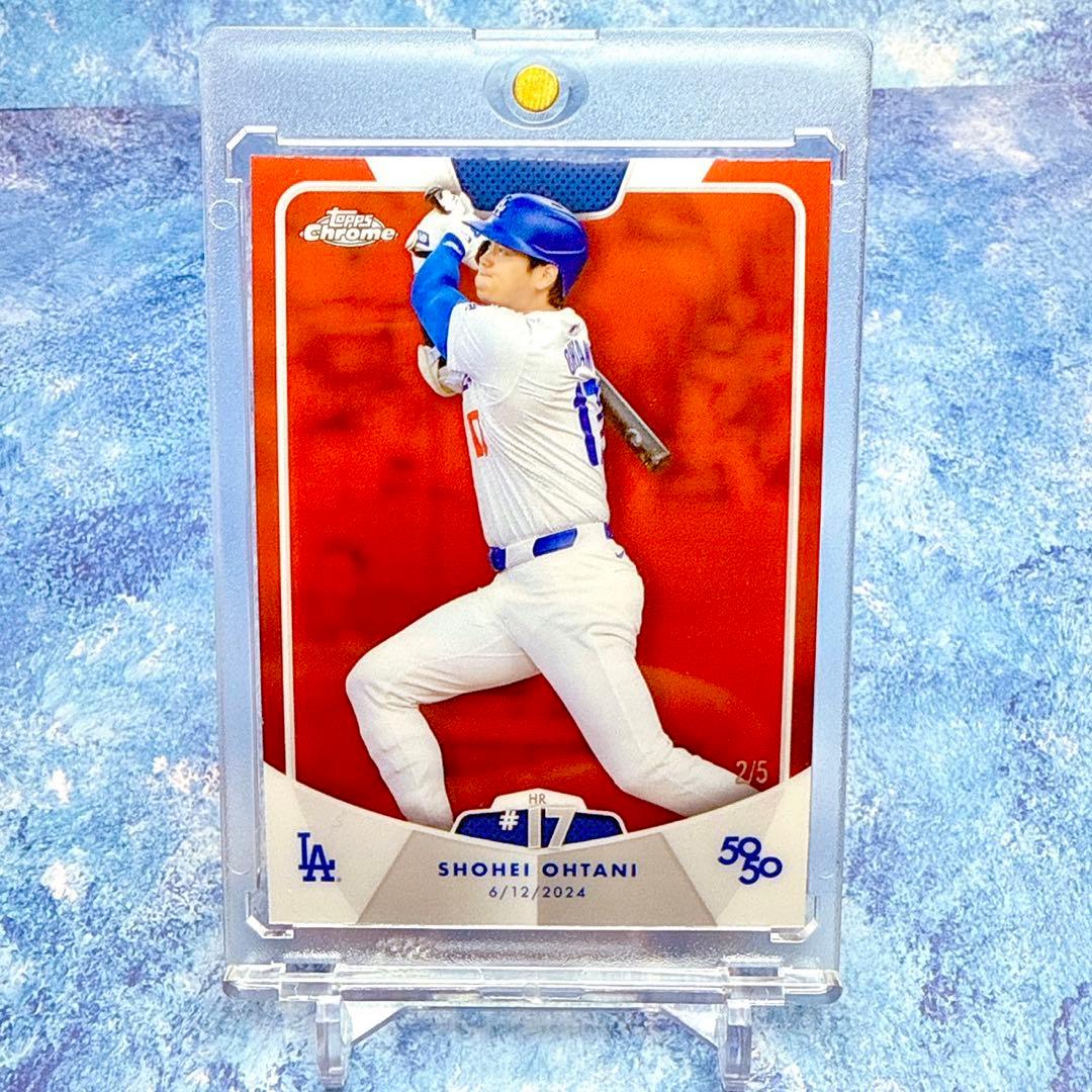 激レア【大谷翔平5シリ】50 50達成記念カード HR17本目 パラレル