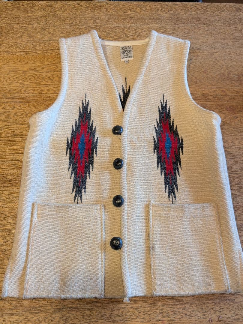 チマヨベスト ORTEGA'S 36 白 ORTEGA'S オルテガ チマヨベスト CHIMAYO VEST オフホワイト 生成り