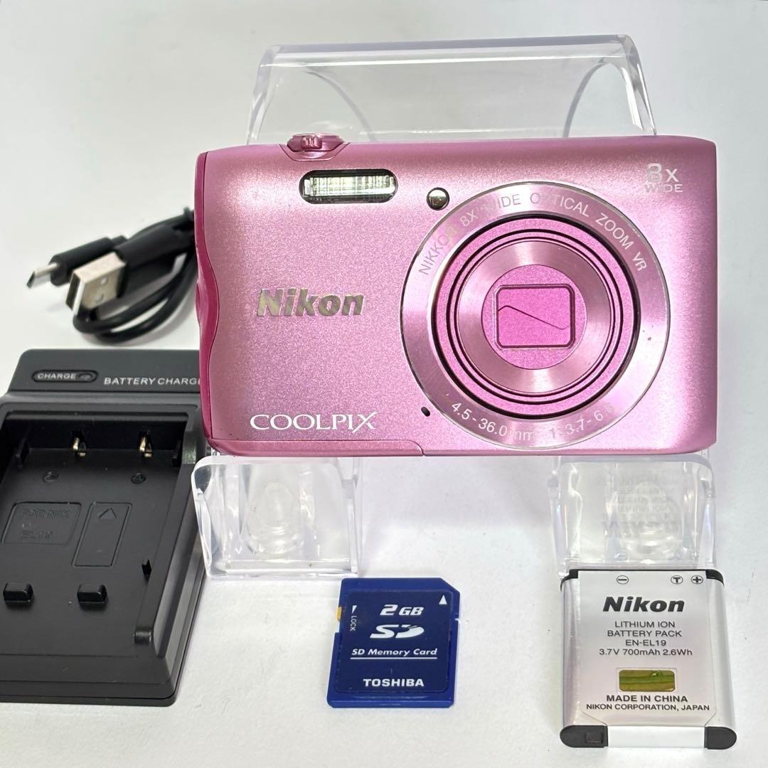 Nikon coolpix A300 ニコン デジカメ SDカード付 - メルカリ