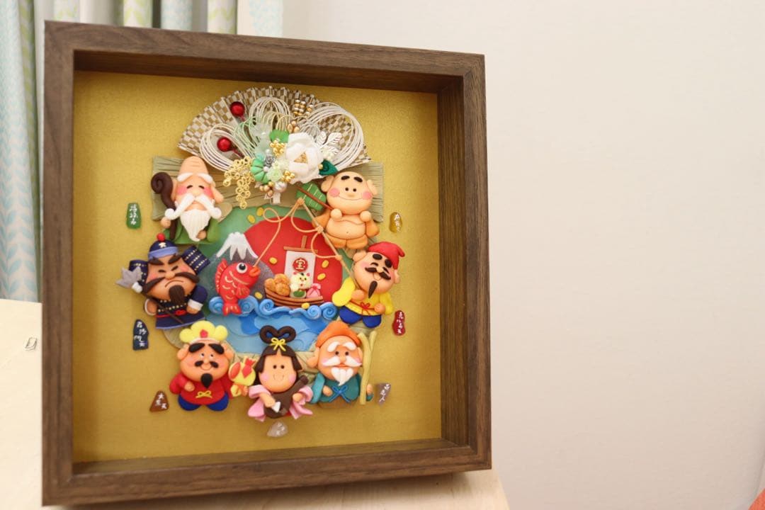 【✨7つの色　7つの幸せ✨】原品のみ　シーグラスアート シーグラスアート no.9 人魚 アートのある暮らし インテリア雑貨 プチ