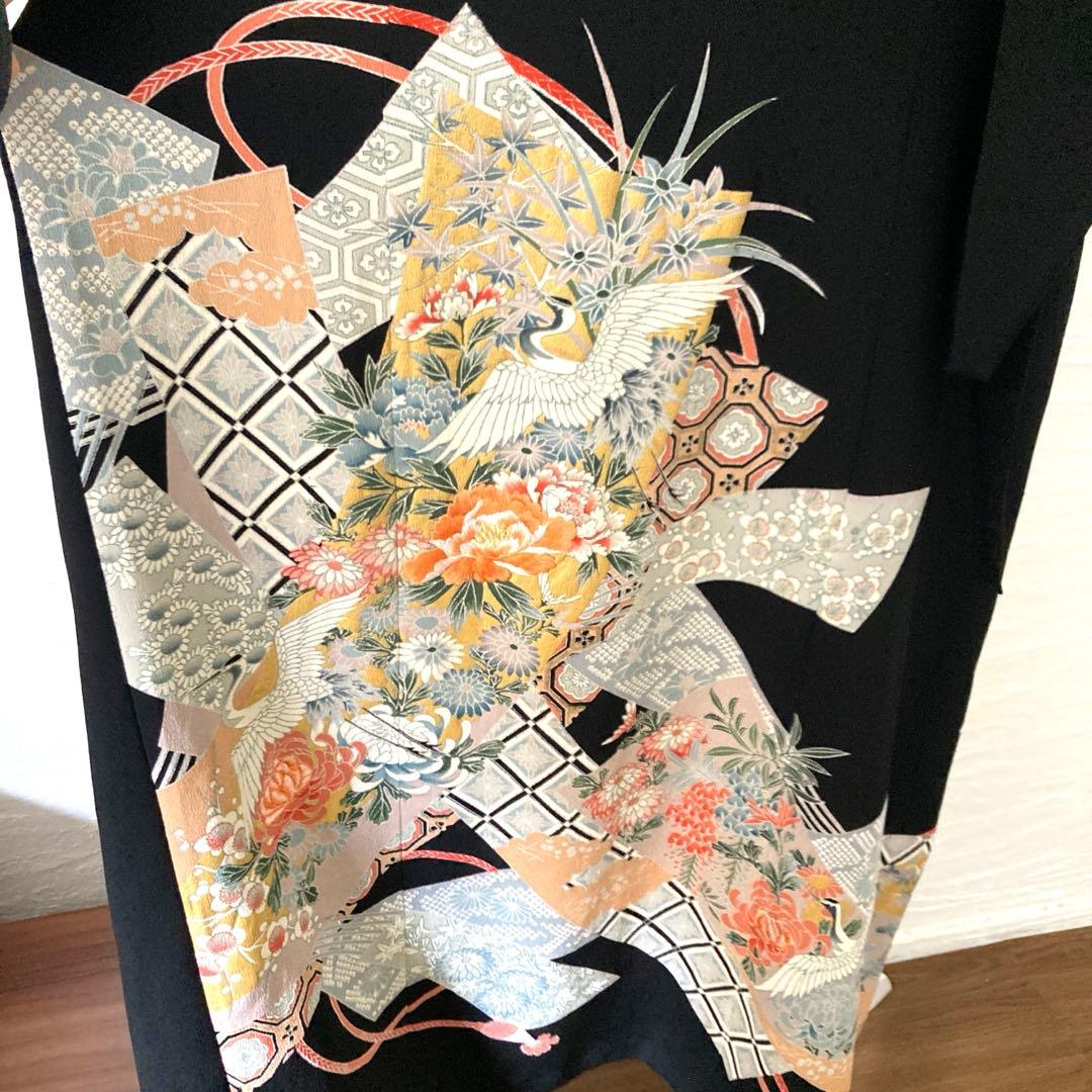 黒留袖リメイク スタンドカラーワンピース他3点セット - メルカリ