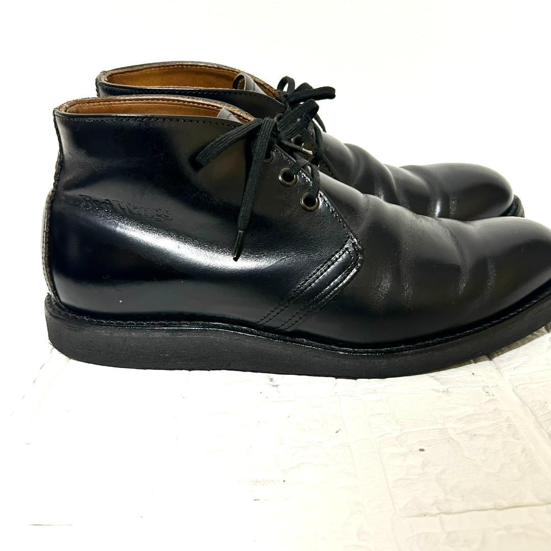 希少 レッドウィング 9196 チャッカブーツ 黒 10D ポストマン USA製