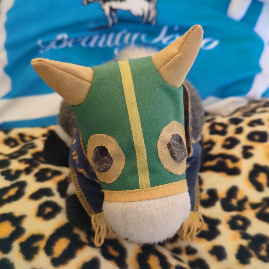 当時物 オグリキャップ(優勝レイ付き) ぬいぐるみ 約20cm アニメ『ウマ娘 シンデレラグレイ』 くいくい（ぬいぐるみ）／オグリ