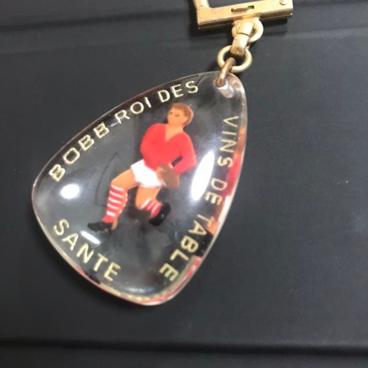 60年代フランスブルボンキーホルダー BOBB ラグビー