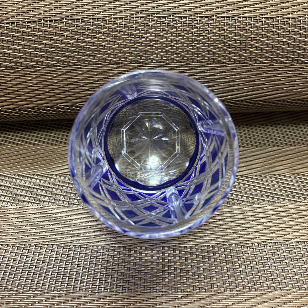 薩摩切子 ぐい呑み カメイガラス製 箱付 美品 酒器 切子グラスの通販は