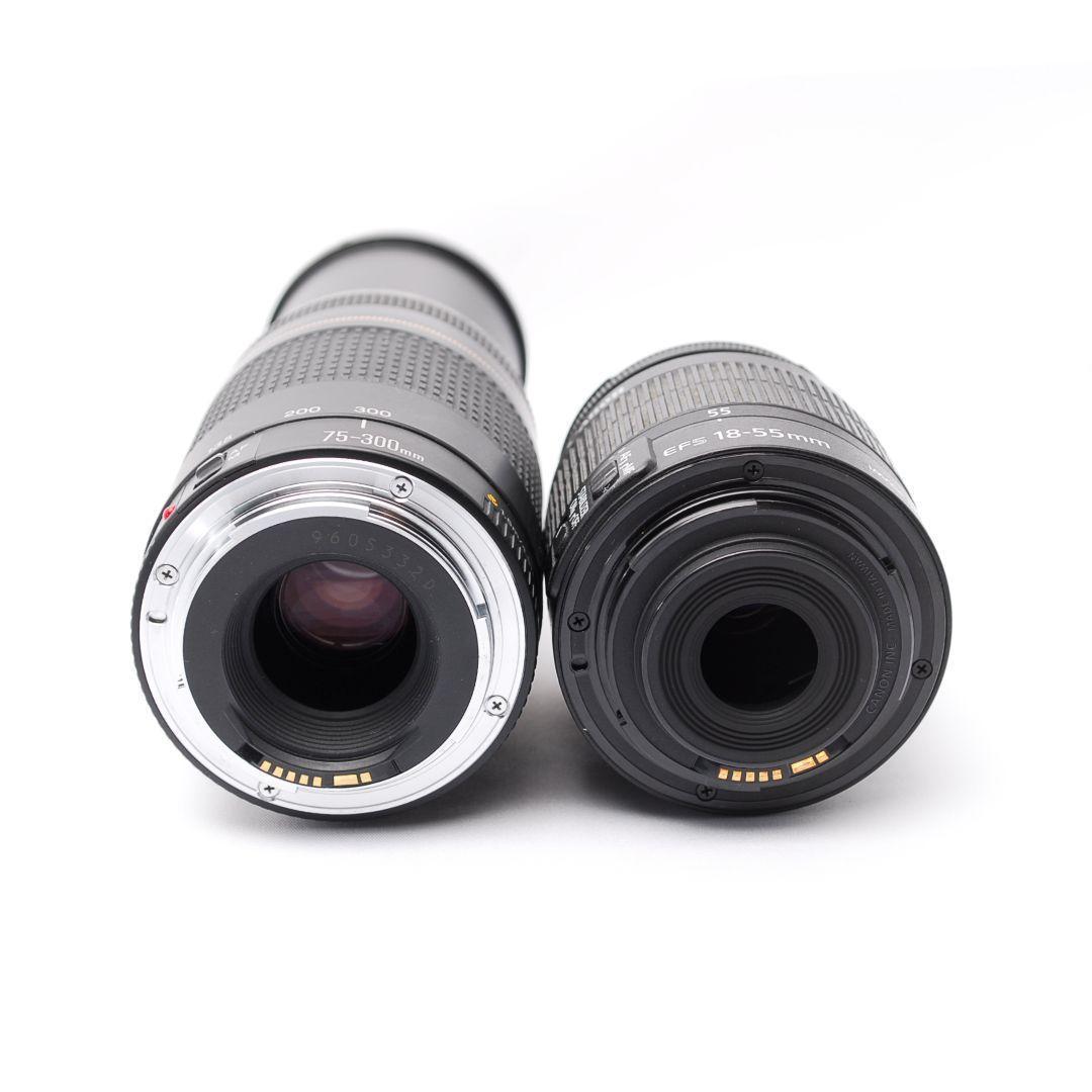 ❤即購入1000円OFF❤ キャノン Kiss X5 望遠ズーム ダブルレンズ