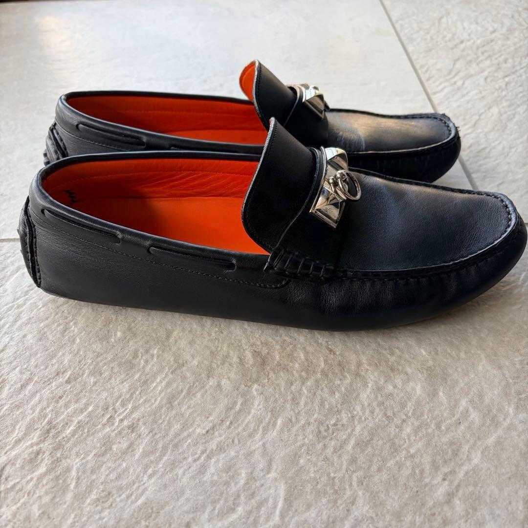 【使用感あり】Hermes エルメス モカシン 《アーヴィング》