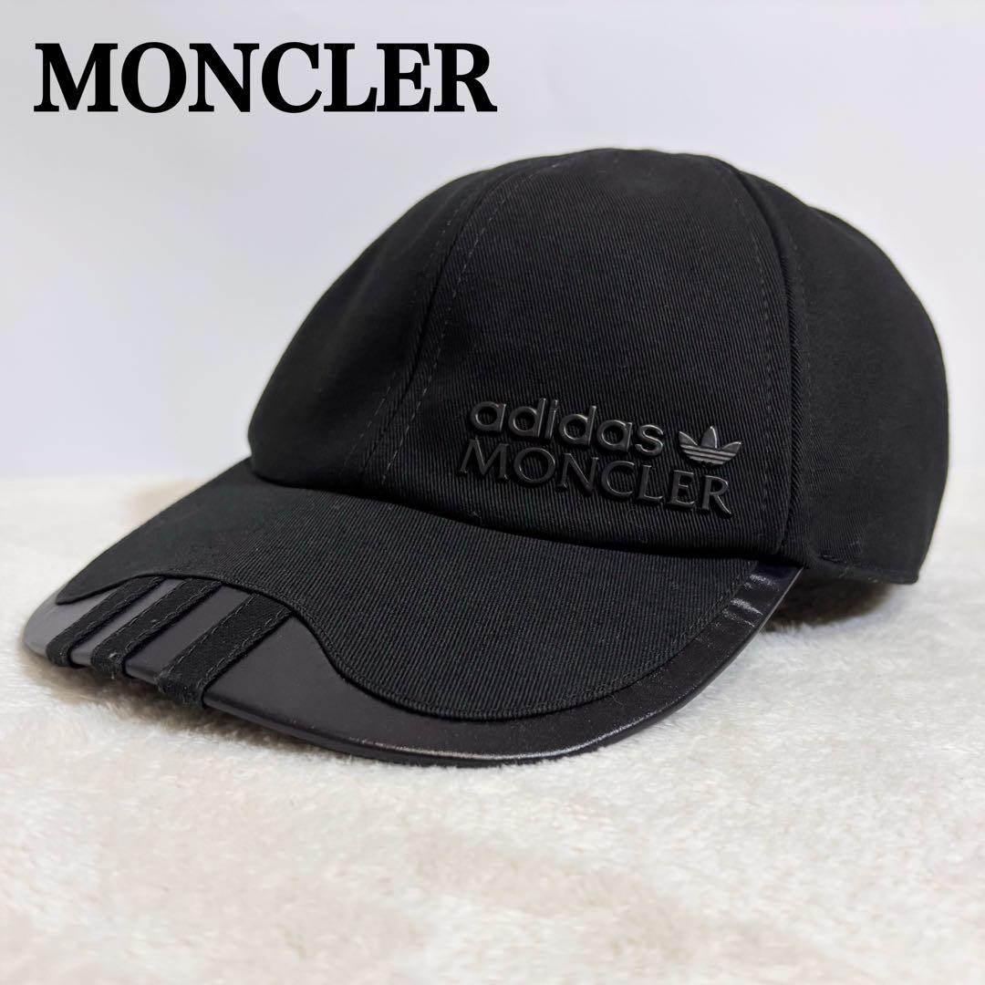 美品 MONCLER ベースボールキャップ adidasコラボ 三本ライン. MONCLER（モンクレール） ベースボールキャップ BASEBALL 3B00055