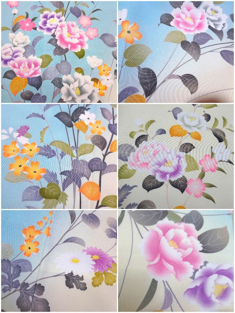 802 半額セール ブランドもの 美品 染分け暈し 洗える訪問着 4点フル