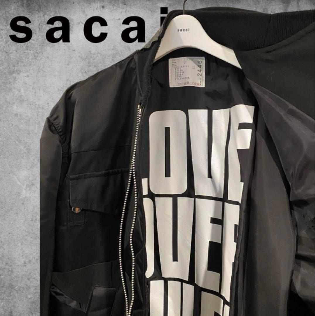美品SACAI Hank Willias Thomas MA-1 ブルゾン3 L - メルカリ